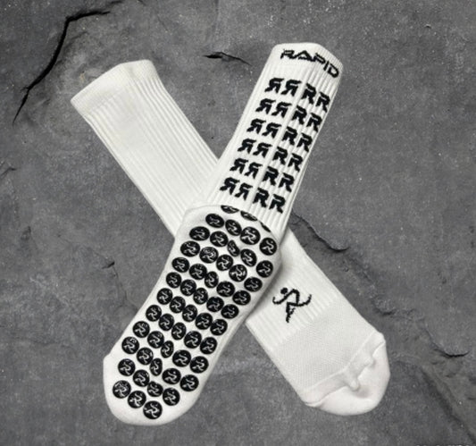 White Grip Socks