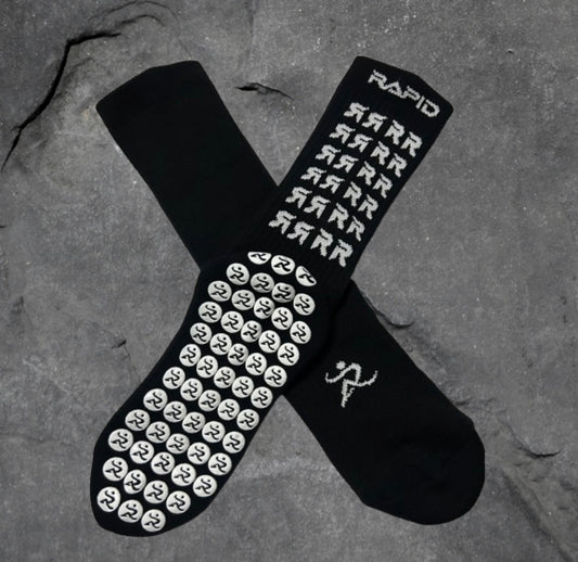 Black Grip Socks